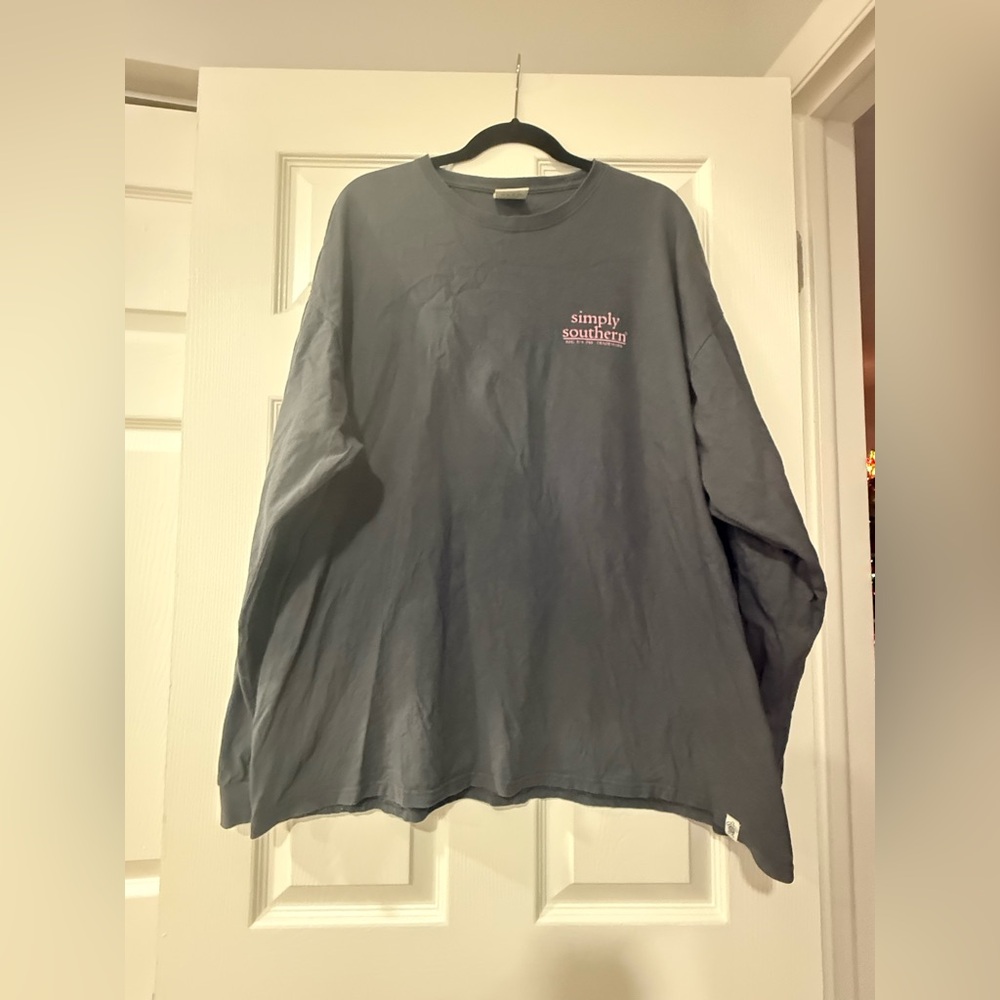 EUC Simply Southern Best Friends Graphic Long Sleeve Shirt in XXL - Picture 2 of 3